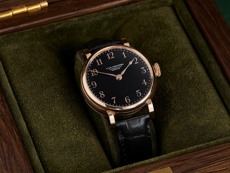 The 248 watch with anOrdain enamel dial
